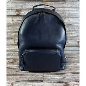 Lotuff Leather zipper Backpack color Indigo New with tag made in USA mspr $1100